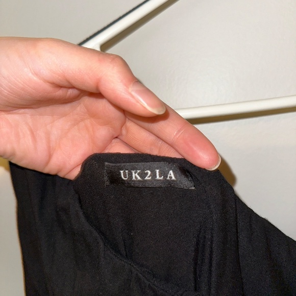 UK2LA One Shoulder Midi Dress - Black - Picture 6 of 6